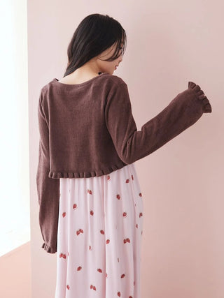 Airy Moco Frill Cardigan
