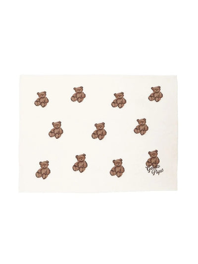 [Sleep] Baby Moco Bear All-over Jacquard Blanket gelato pique