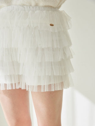 [Valentine] Heart Tulle Shorts