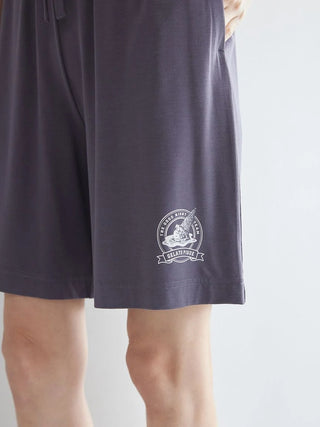 [UV-cut] Pique Emblem Printed Shorts