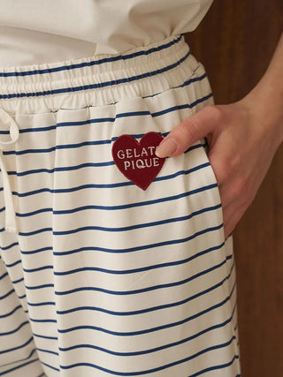 Cool-to-touch Heart Striped Pants
