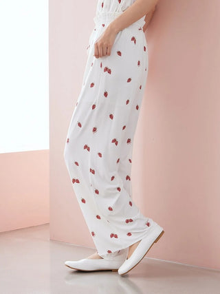 Strawberry Rayon Cut-and-sew Pants