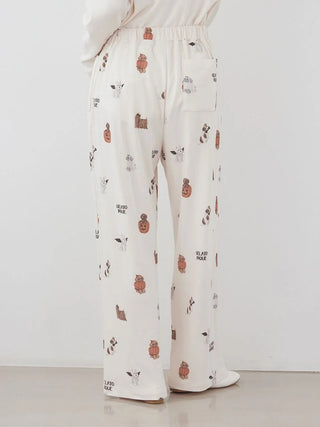 [HALLOWEEN] Night Parade Dogs Prints Pants - view 7