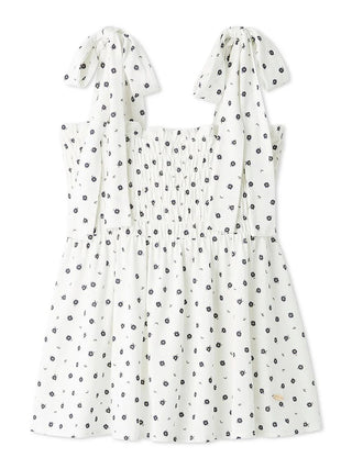 Gelato Pique Ditsy Floral Camisole with Built-in Bra in off-white