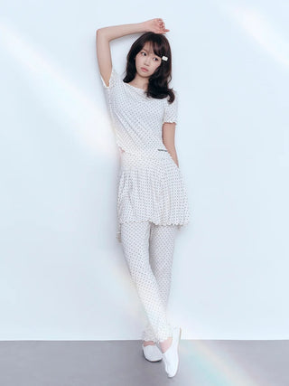 Cool Rayon Gathered T-shirt