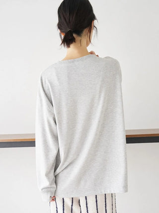 Sporty Bears One-point Printed Oversized Long-sleeve T-shirt - view 8