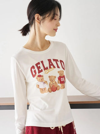 Sporty Bears One-point Printed Long-sleeve T-shirt - view 8
