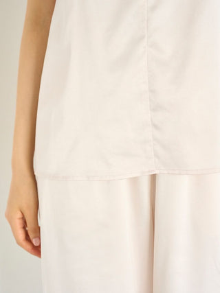 Satin Camisole With Lace & Ribbon