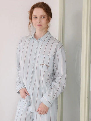 Striped Button-Up Shirt - view 12