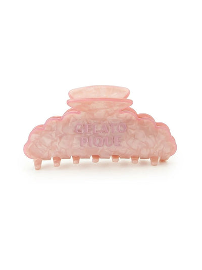 Two-Tone Logo Hair Clip gelato pique