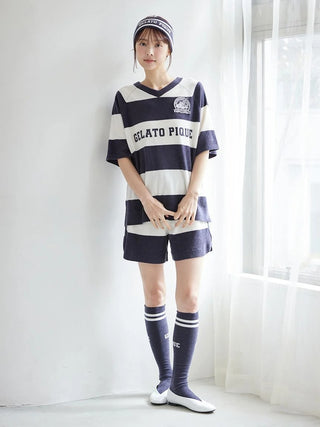 Airy Moco Sporty Jacquard Socks