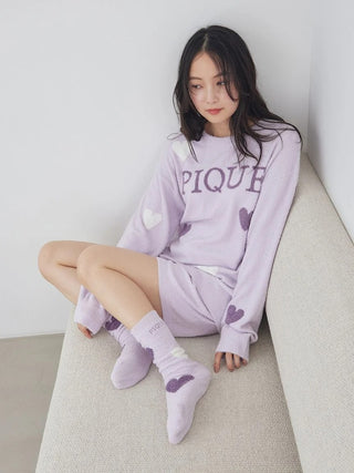 Hot Smoothie Heart Jacquard Socks - view 15