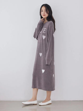 Hot Smoothie Heart Jacquard Dress - view 8