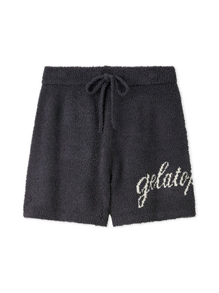 Gelato Pique Baby Moco Cat Jacquard Shorts in navy, front view