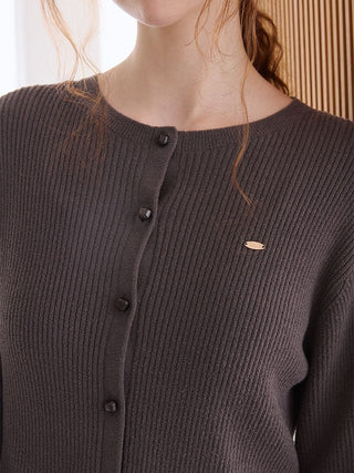 Smoothie Fine-ribbed Short-sleeve Cardigan