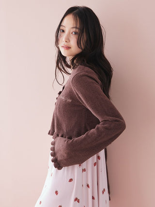 Airy Moco Frill Cardigan