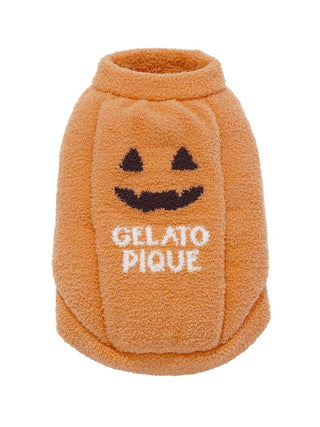 Gelato Pique [HALLOWEEN] [CAT&DOG] Pumpkin Pullover in orange, front view