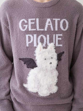 [HALLOWEEN] Men's Night Parade Dogs Jacquard Pullover - view 8