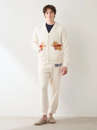 Men's Baby Moco Hero Bear Jacquard Cardigan - view 6