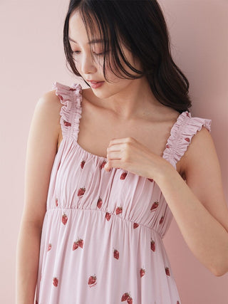 Strawberry Rayon Dress With Built-in Bra