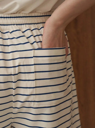 Cool-to-touch Heart Striped Shorts