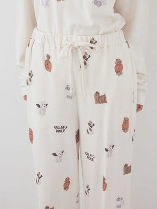 [HALLOWEEN] Night Parade Dogs Prints Pants - view 8