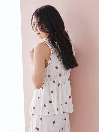 Strawberry Tank-top With Built-in Bra