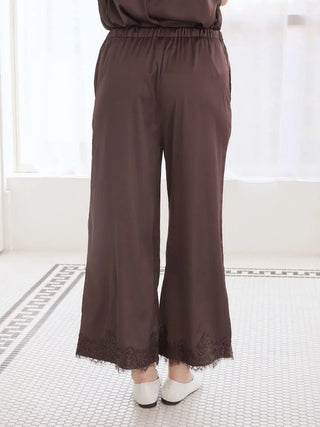 Cool Satin Lace Pants