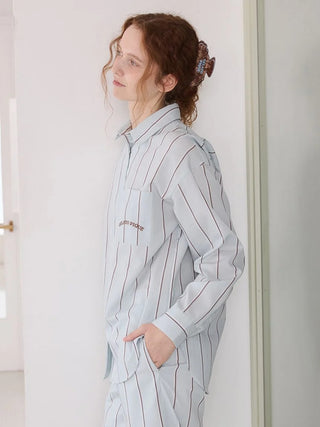 Striped Button-Up Shirt - view 14