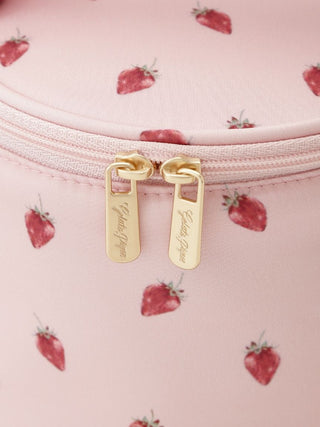 Strawberry Printed Vanity Case