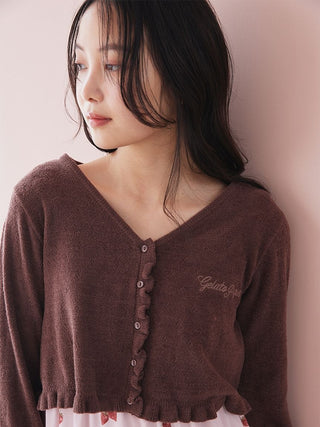 Airy Moco Frill Cardigan