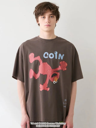 [SESAME STREET×CPD HOOME meets GELATO PIQUE] Cotton Motif Print Oversized T-Shirt - view 4