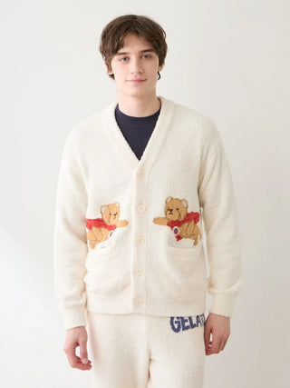 Men's Baby Moco Hero Bear Jacquard Cardigan - view 7