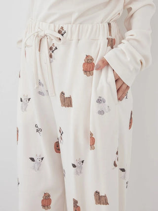 [HALLOWEEN] Night Parade Dogs Prints Pants - view 9