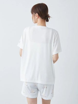 Cool-to-touch Sea Animals One Point Printed T-shirt