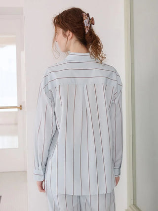 Striped Button-Up Shirt - view 15