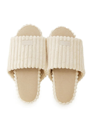 Wide Rib Knit Room Shoes