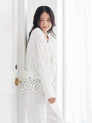 Mouillé Ruffle Cardigan - view 9