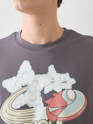 Men's Spaceship One-point Printed Long-sleeve T-shirt - view 10