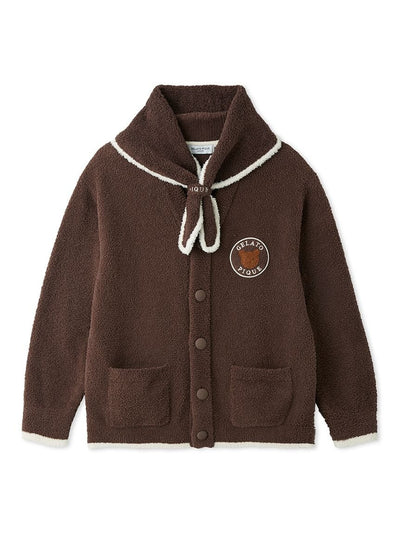 Men's Baby Moco Animal Friends Cardigan & Scarf Set gelato pique