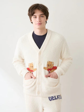 Men's Baby Moco Hero Bear Jacquard Cardigan - view 8