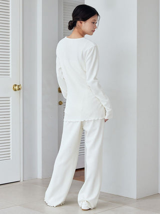 Heart Aran Cut-and-sew Pants