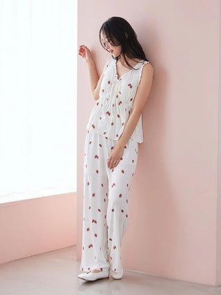Strawberry Rayon Cut-and-sew Pants