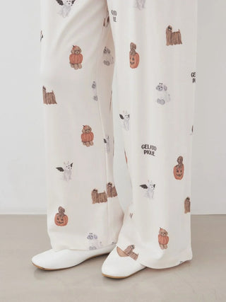 [HALLOWEEN] Night Parade Dogs Prints Pants - view 10
