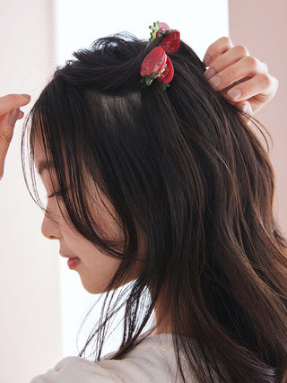Strawberry Mini Hair Clips Set