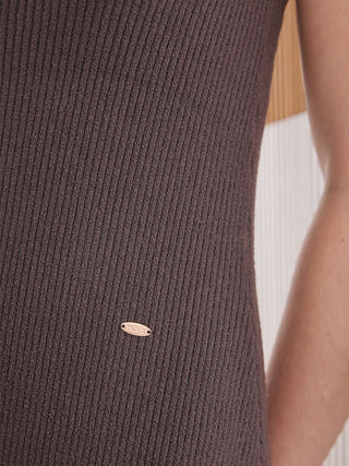 Smoothie Fine-ribbed Dress With Built-in Bra