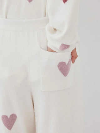 Hot Smoothie Heart Jacquard Pants - view 11