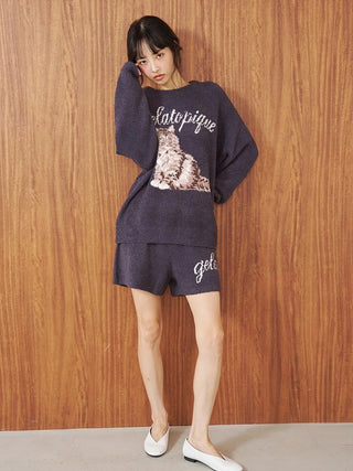 Baby Moco Cat Jacquard Shorts - view 14
