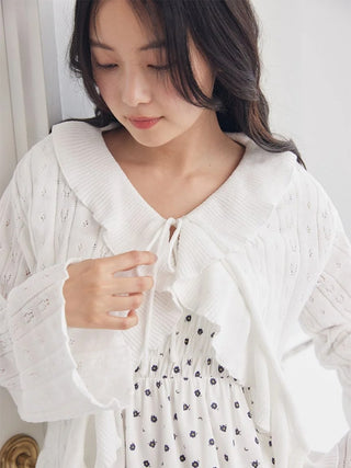 Mouillé Ruffle Cardigan - view 10