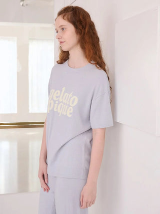 Smoothie Logo Jacquard Short-sleeve Pullover
